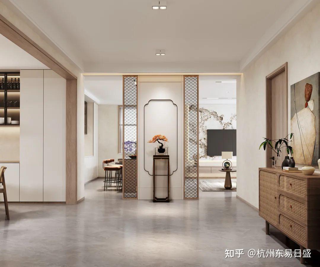 【新作首发】陈晨作品：清宁 | 和昌沙场345㎡新中式风格 - 知乎
