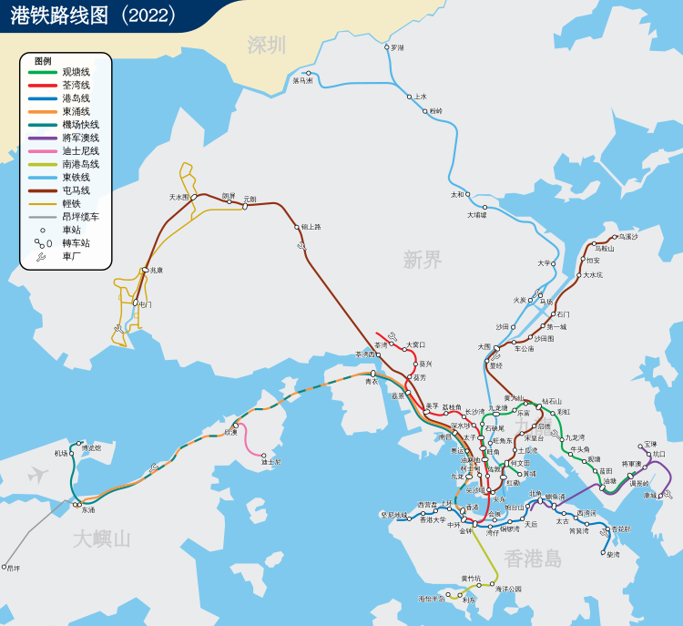 港铁2022年路线图图片