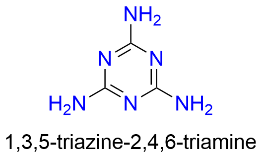 三聚氰胺的结构式与系统命名