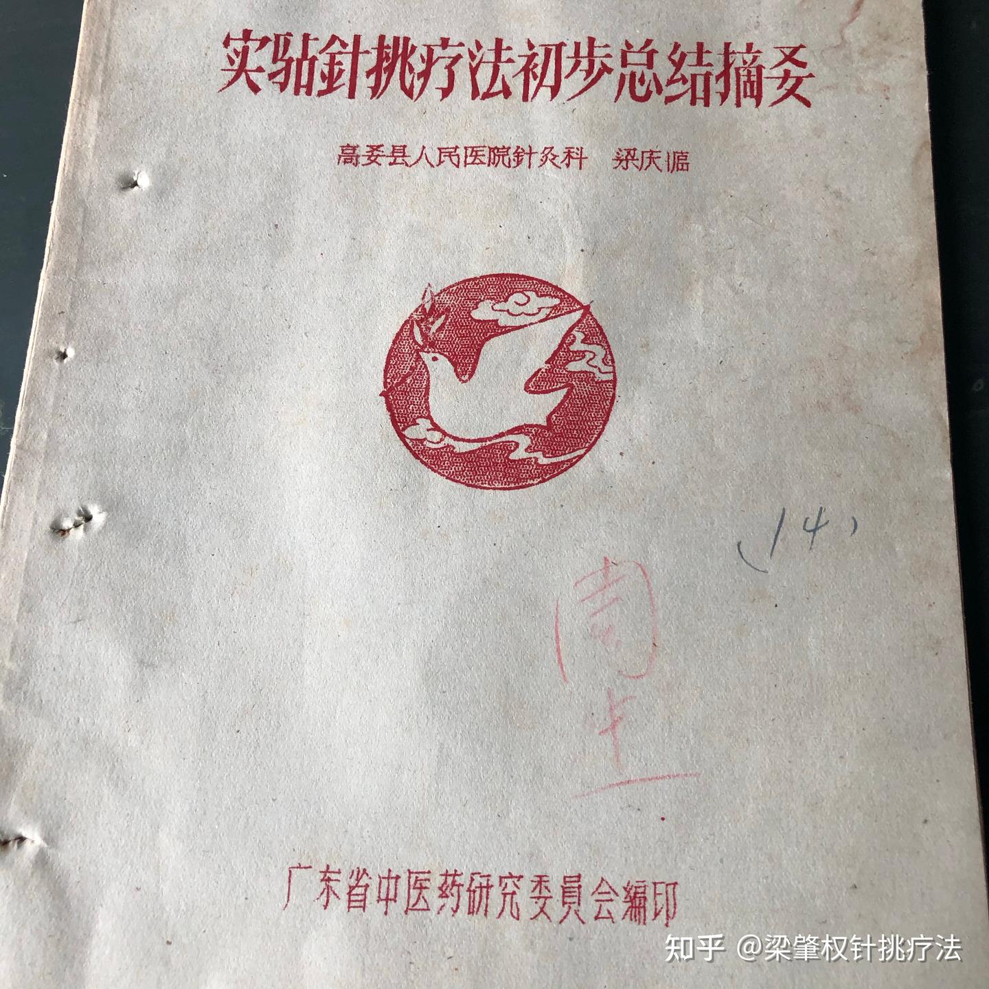 关于针挑疗法故事之二一一我学针挑背后的曲折故事 梁庆临 - 知乎