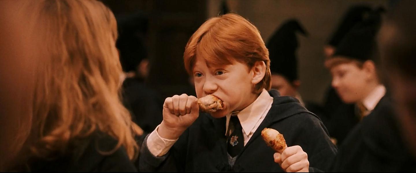 看完罗恩鸡腿的cp文很难再直面哈利波特了