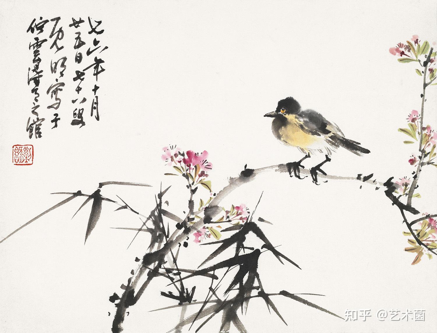 刘既明花鸟画托物言志以情写景