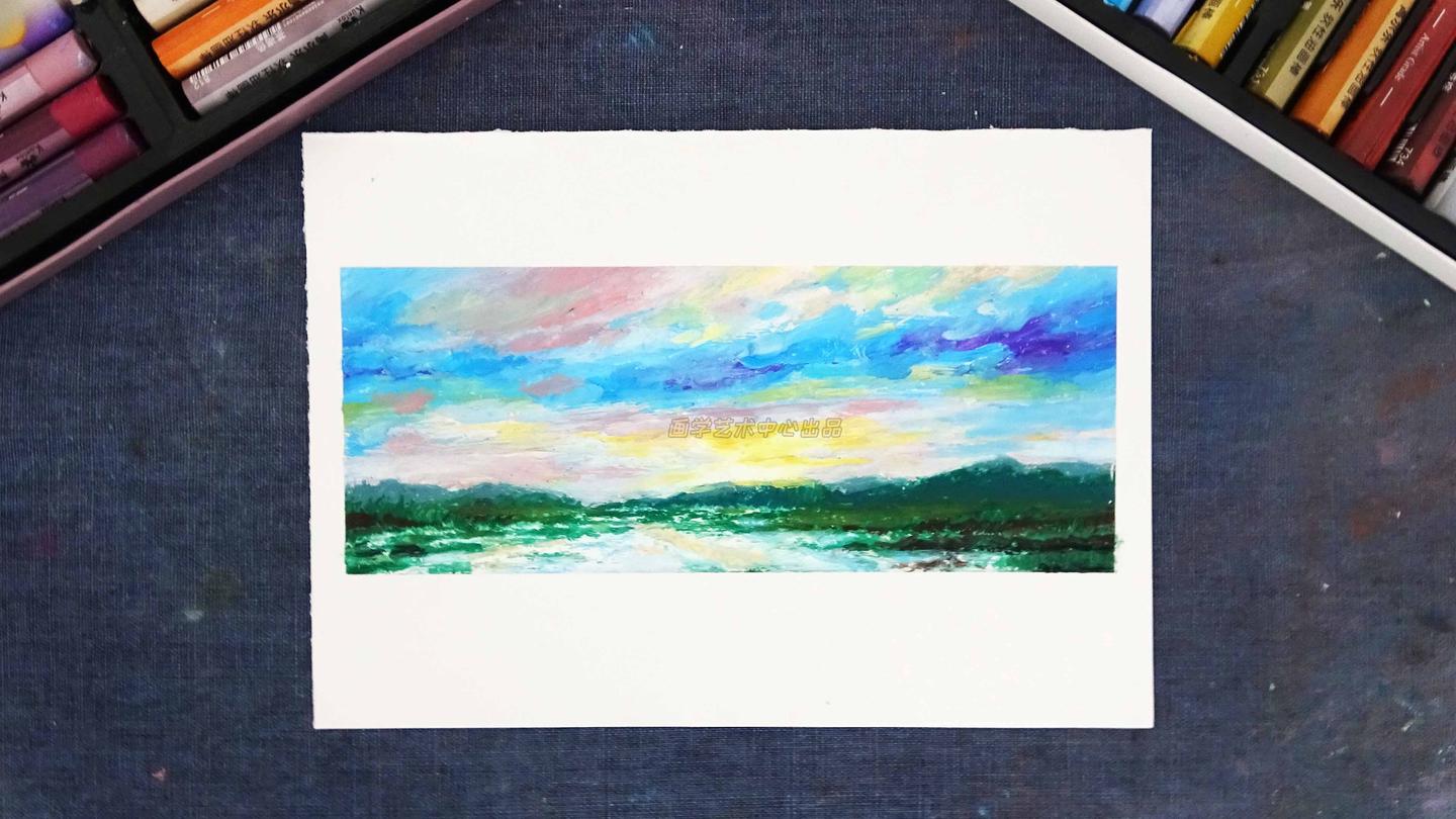 绘画教程 最近超火的油画棒教程 一起学画画 知乎