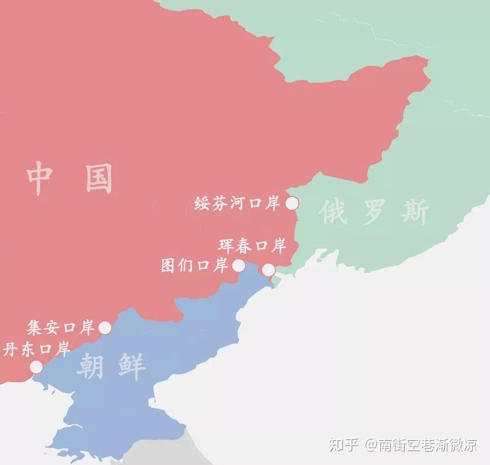 中国口岸分布图图片
