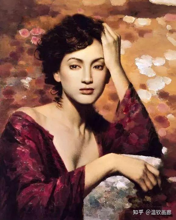 谢楚余唯美中国现代女性写实油画