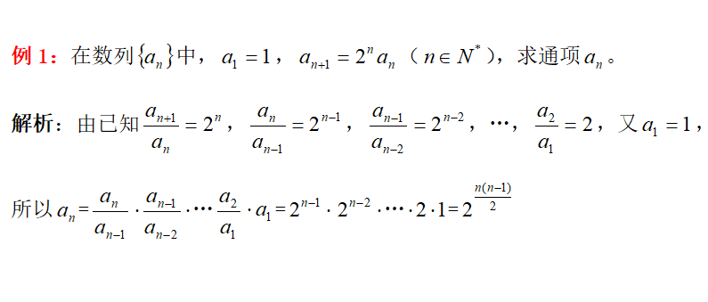 高考数列通项公式解题方法1观察法公式法累加法累乘法