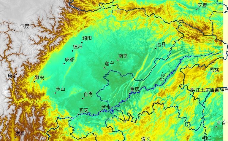 巫山地形图片