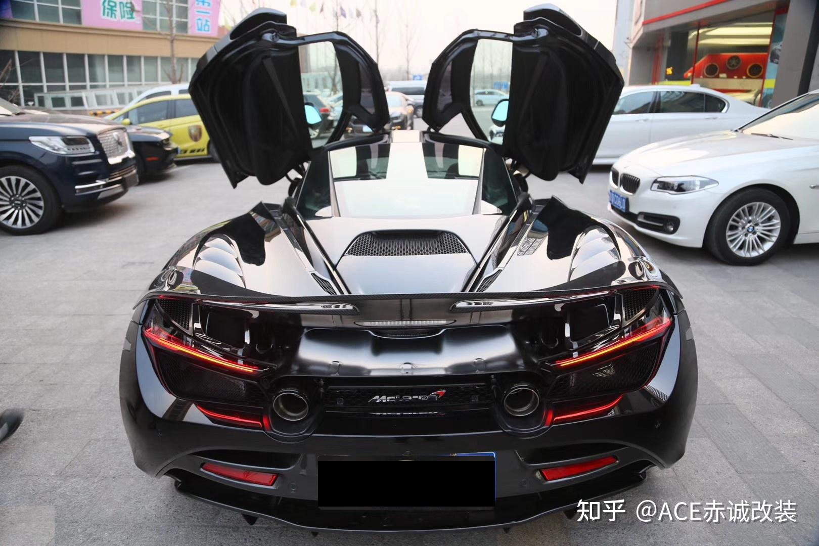 迈凯伦720s改装mansory迈莎锐大尾翼定风翼升级外观包围套件