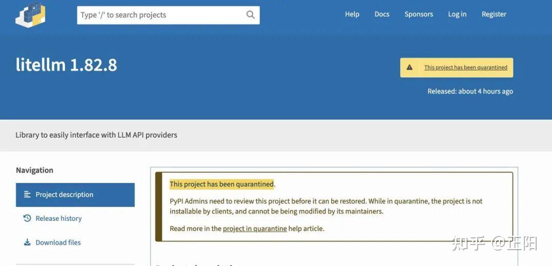 GitHub 知名项目 Python 库 LiteLLM 被投毒 - 知乎