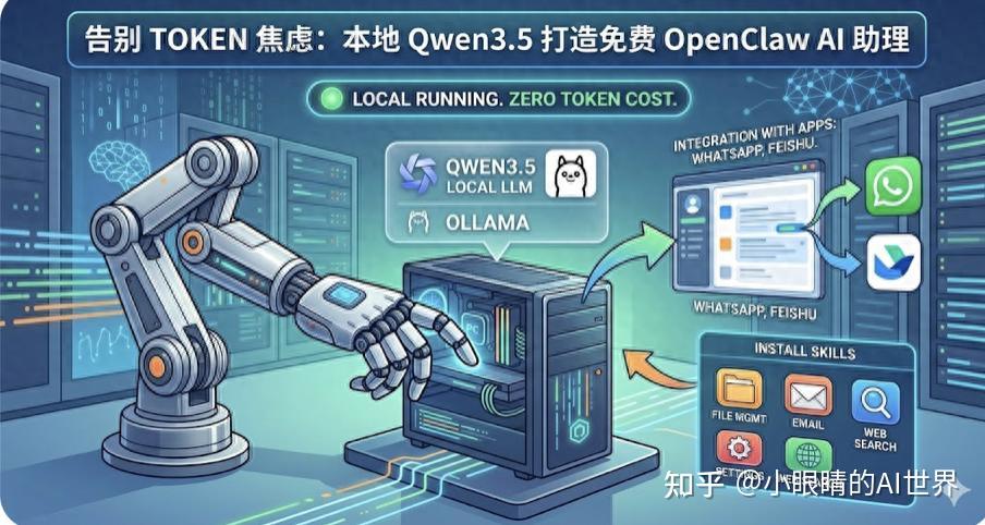 告别 Token 焦虑：用本地 Qwen3.5 打造免费的 OpenClaw AI 助理 - 知乎