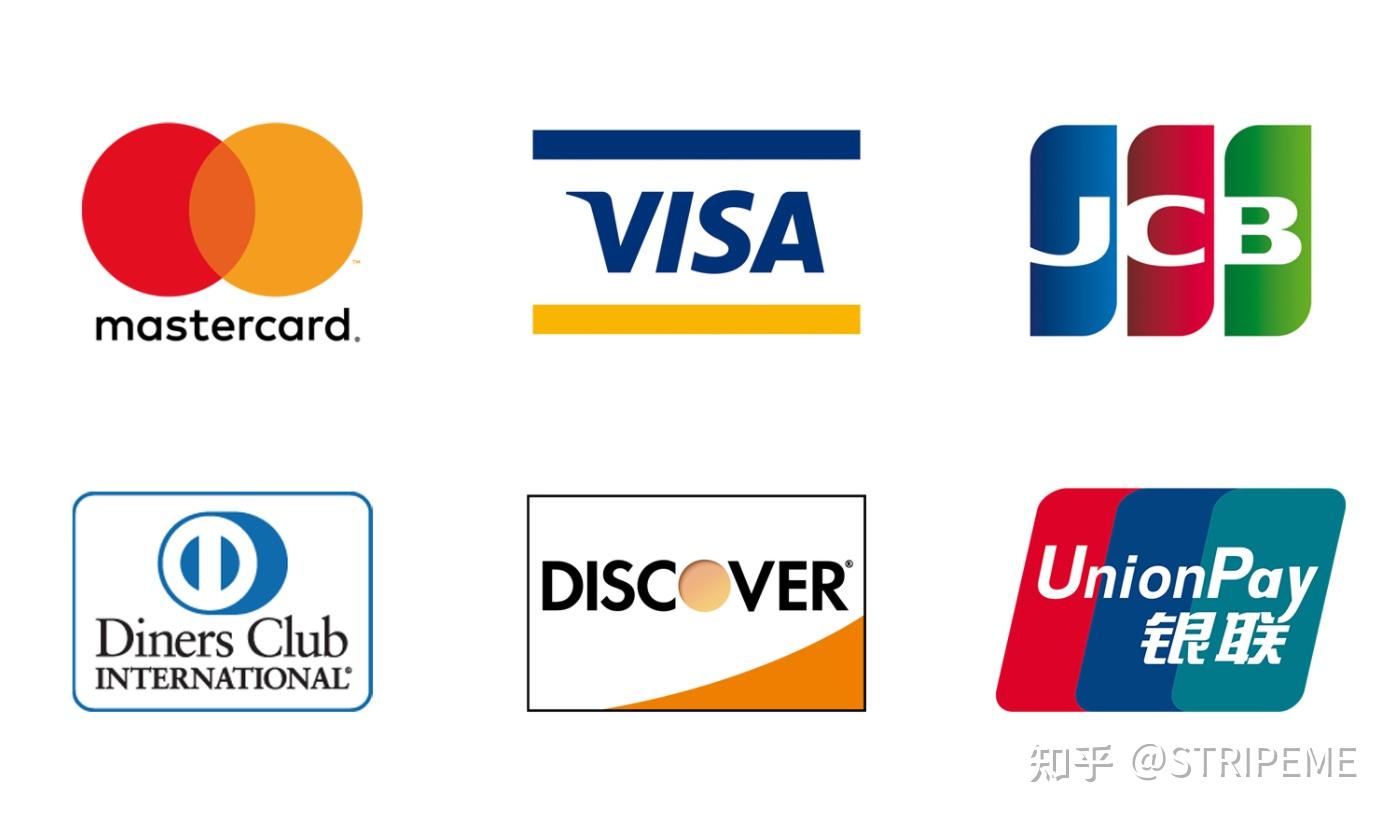 【钜恒原创】stripe支持的主流信用卡有哪些