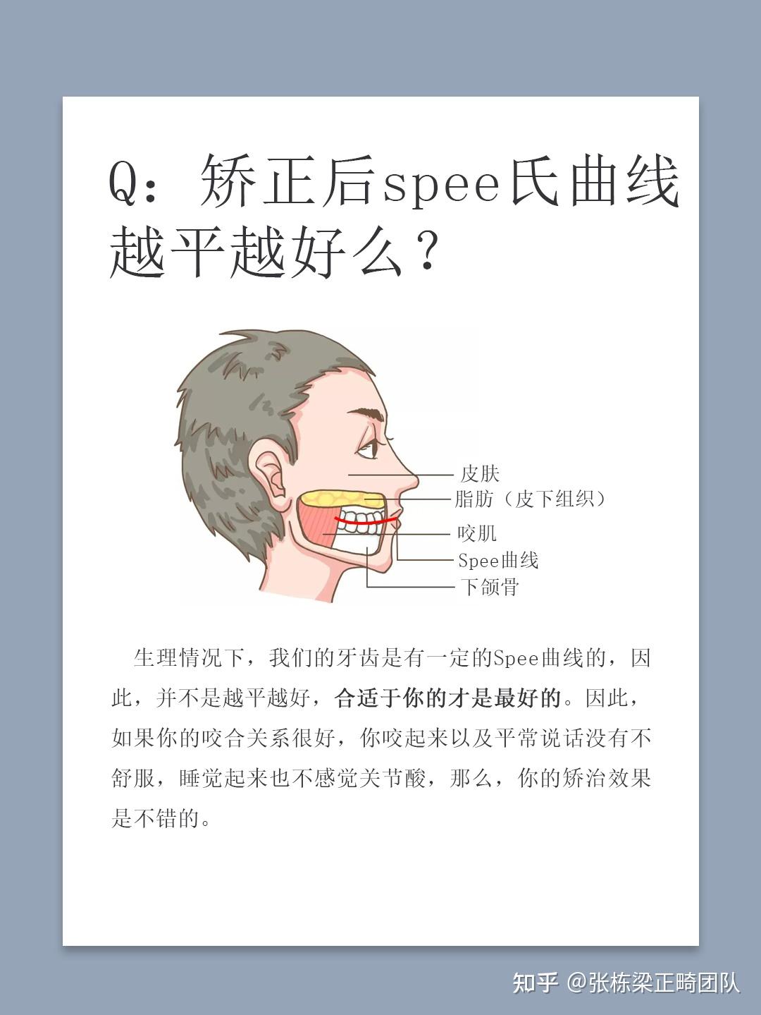 正畸中为什么要整平spee曲线