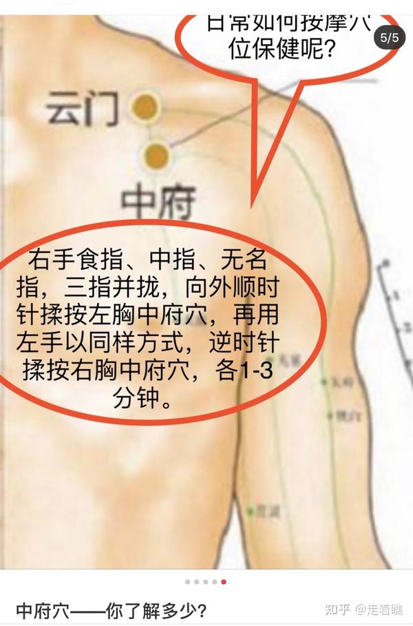 中府穴——你了解多少? - 知乎