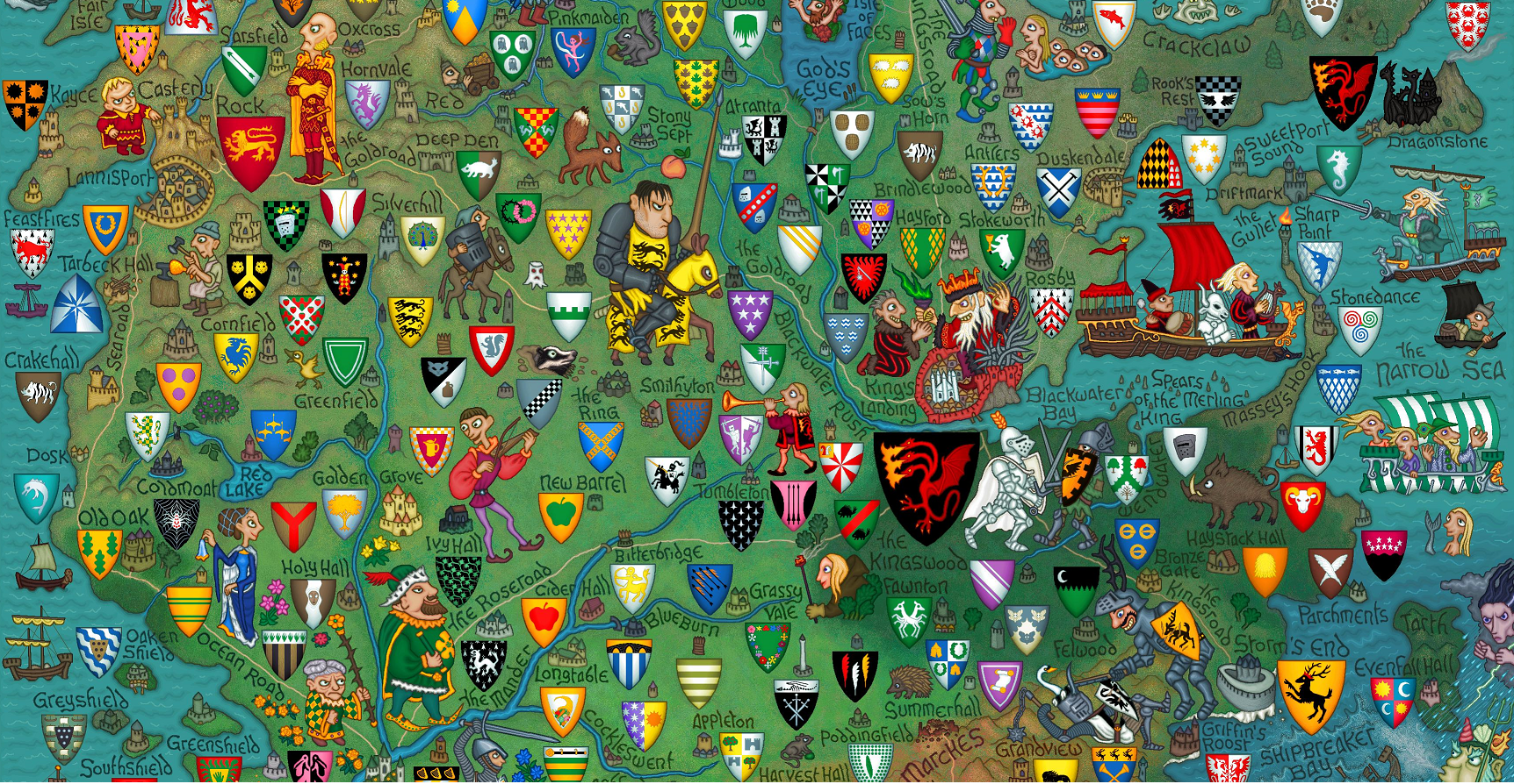 冰与火之歌 纹章里的文章 知乎