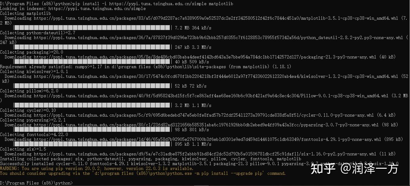 Python Matplotlib 安装 - 知乎
