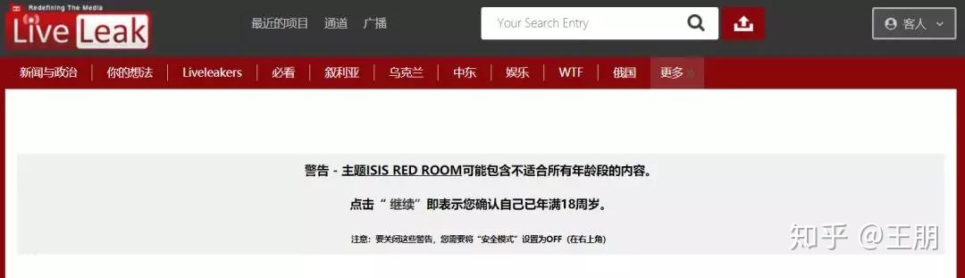 枪支,色情这些在暗网上几乎是明摆着的了,但是一个类似于集中营的red