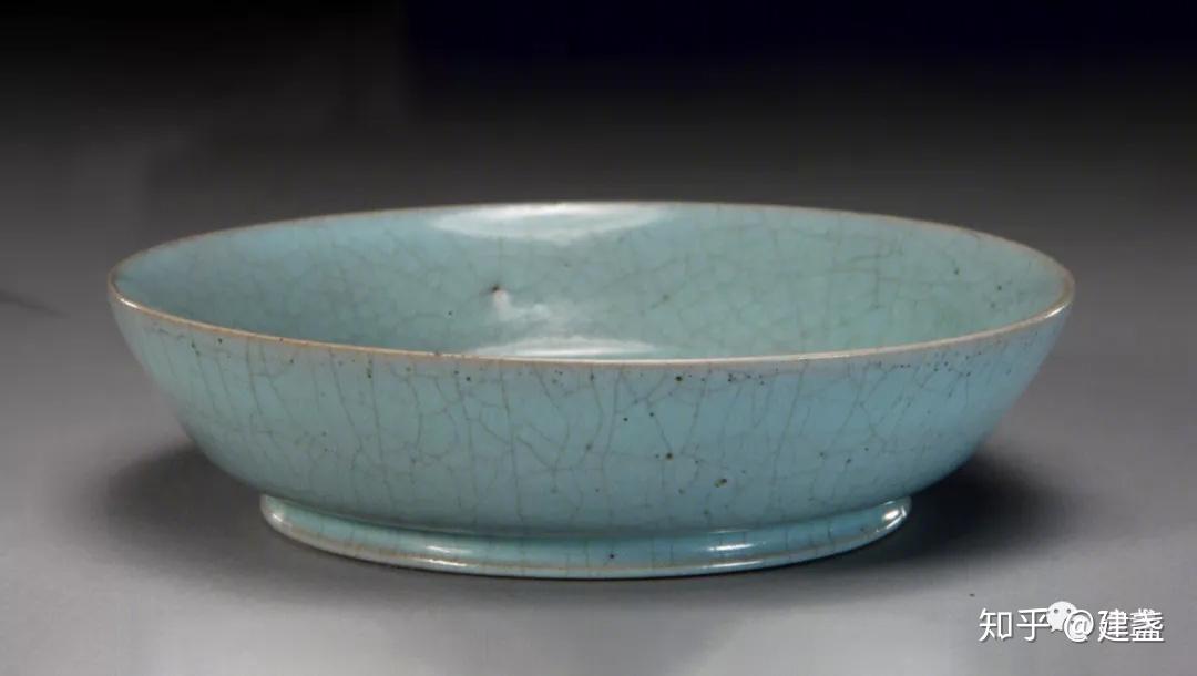 北宋・古陶磁器・汝窯天青釉三足洗・箱付』極細工・古