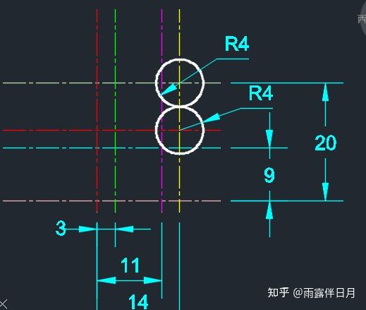 侧平圆中心线图片