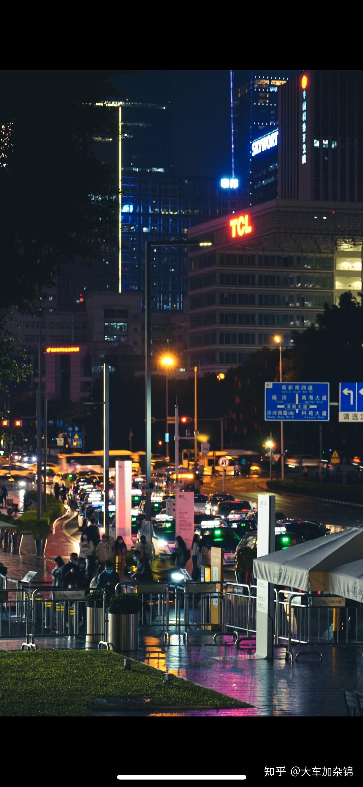 深圳夜晚街头照片图片