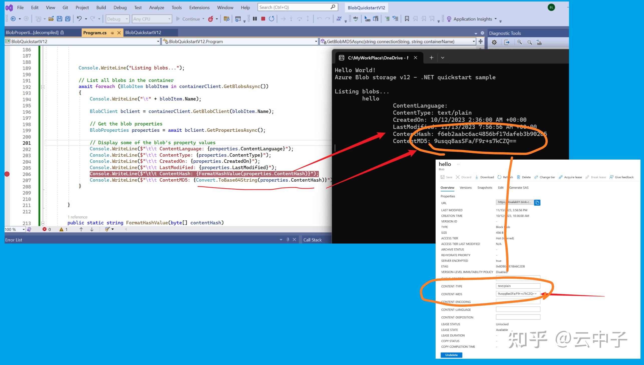  azure storage blob net azure storage blobs sdk blob md5 