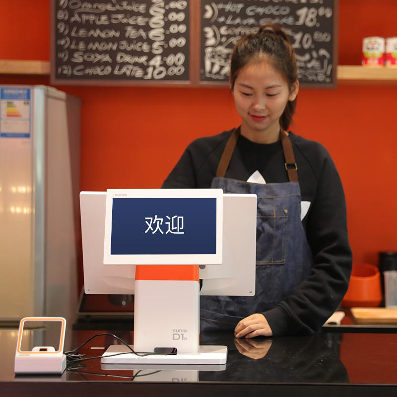 跟上时代步伐,咖啡店吧台收银设备推荐