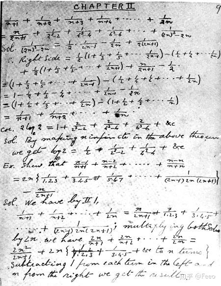 拉马努金ramanujan手稿(chaptorⅡ )