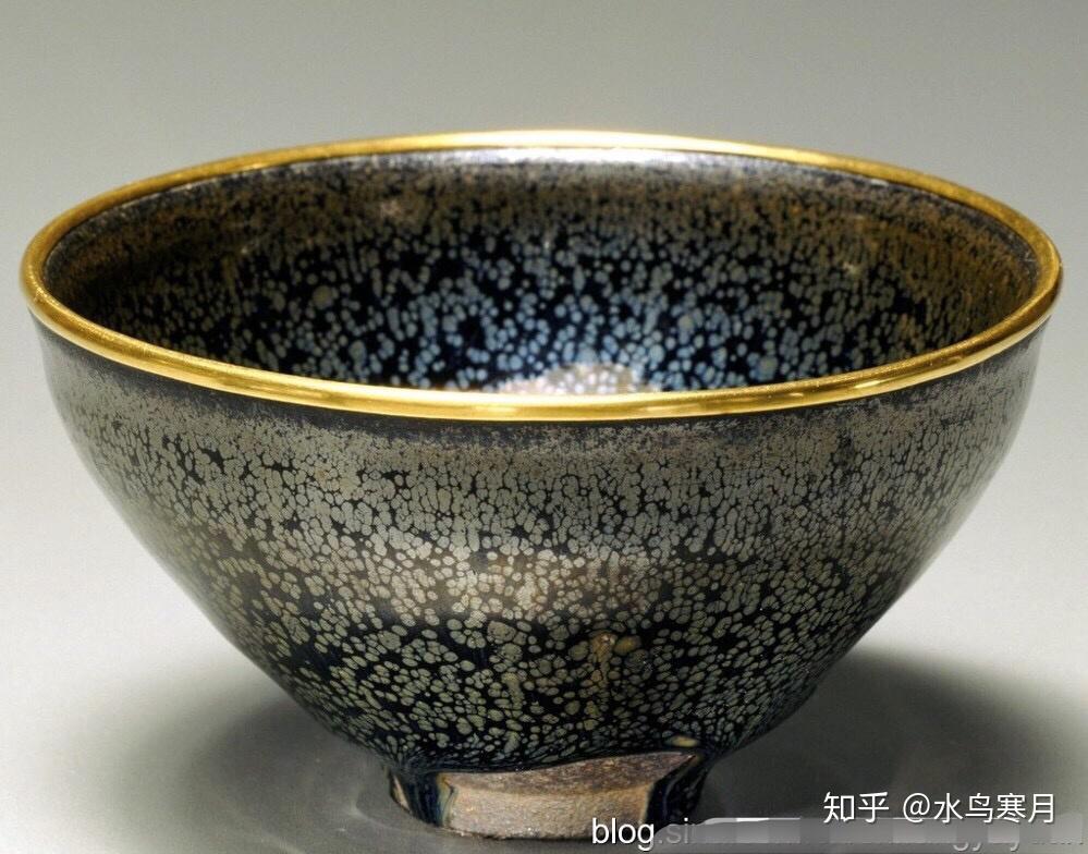 日本九大建盏珍藏5重要文化财九州国立博物馆藏松平不昧油滴天目