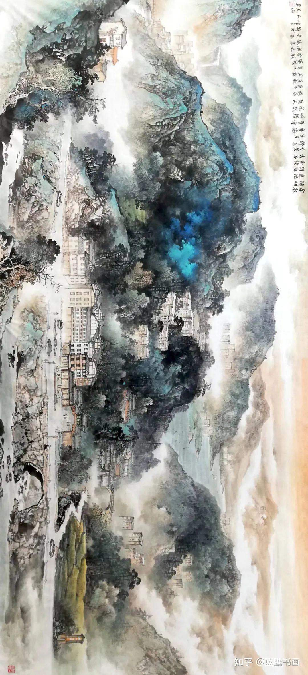 画家杨天佑先生山水画作品:墨色清丽,墨韵秀逸,山水富有灵性