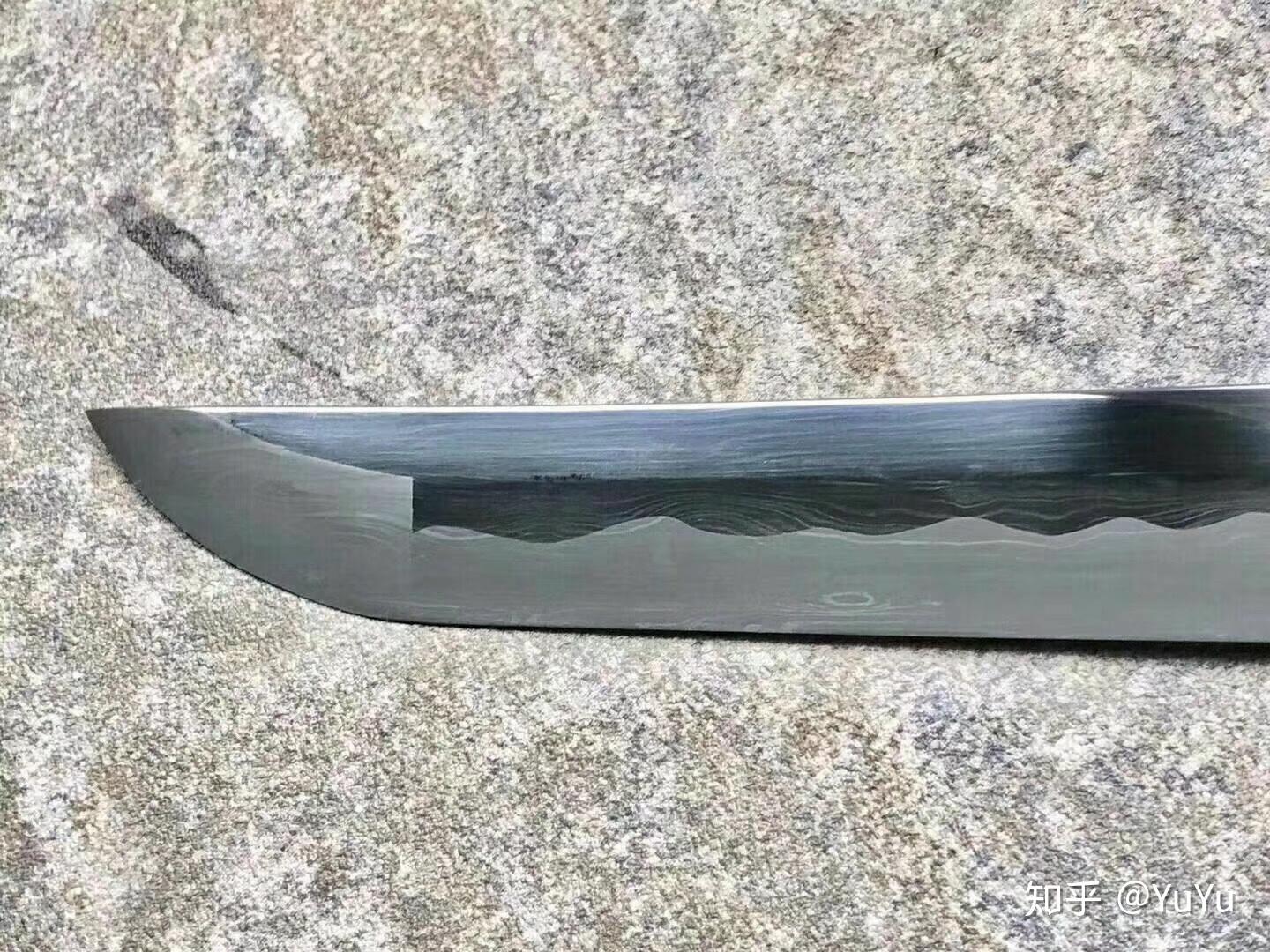 冷钢88abk金狮系列大马士革刃材无樋版覆土烧刃手工研磨katana打刀