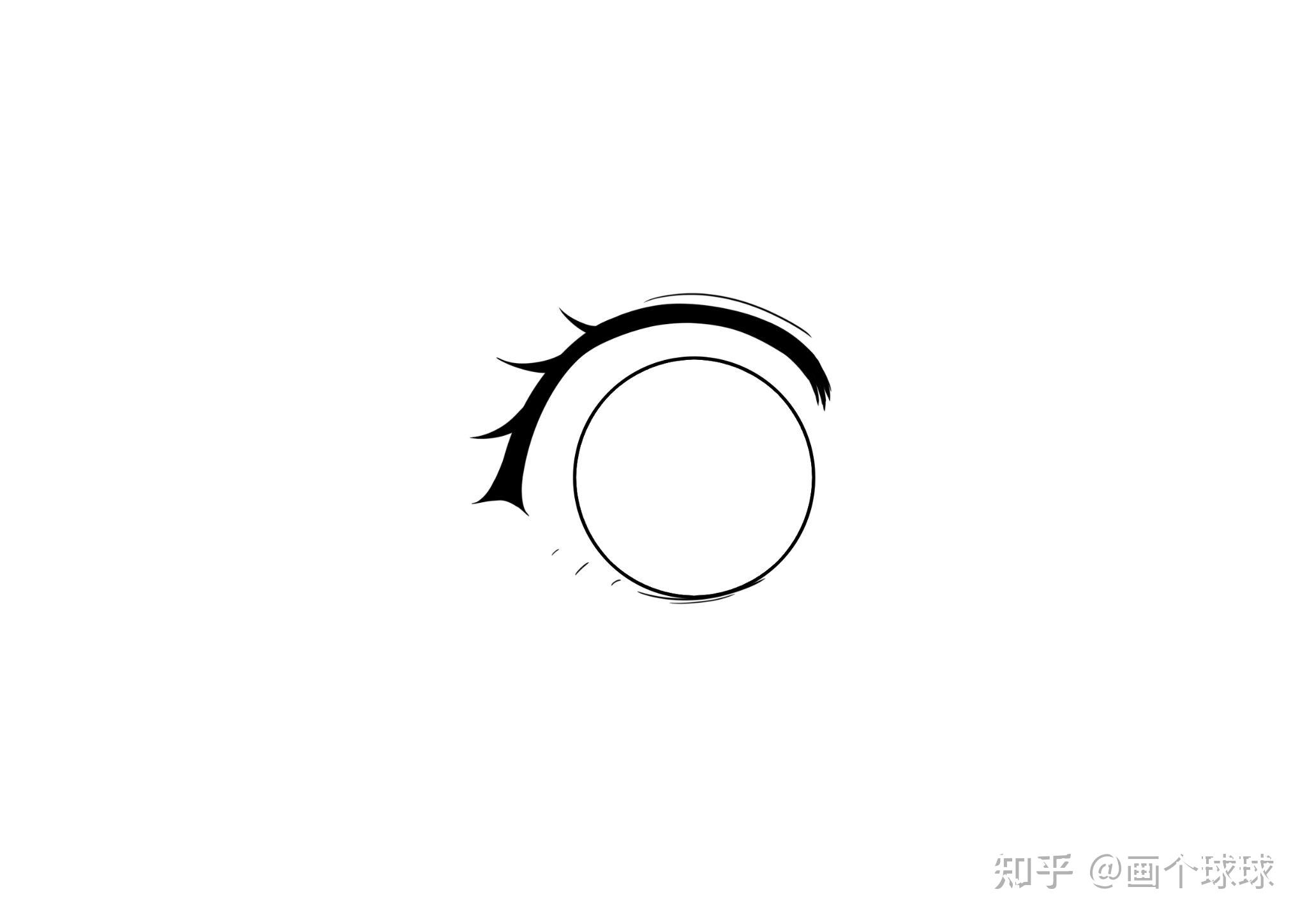 双眼皮然后勾线,在眼黑部分排线那么超简单的漫画美少女眼睛就画好啦!