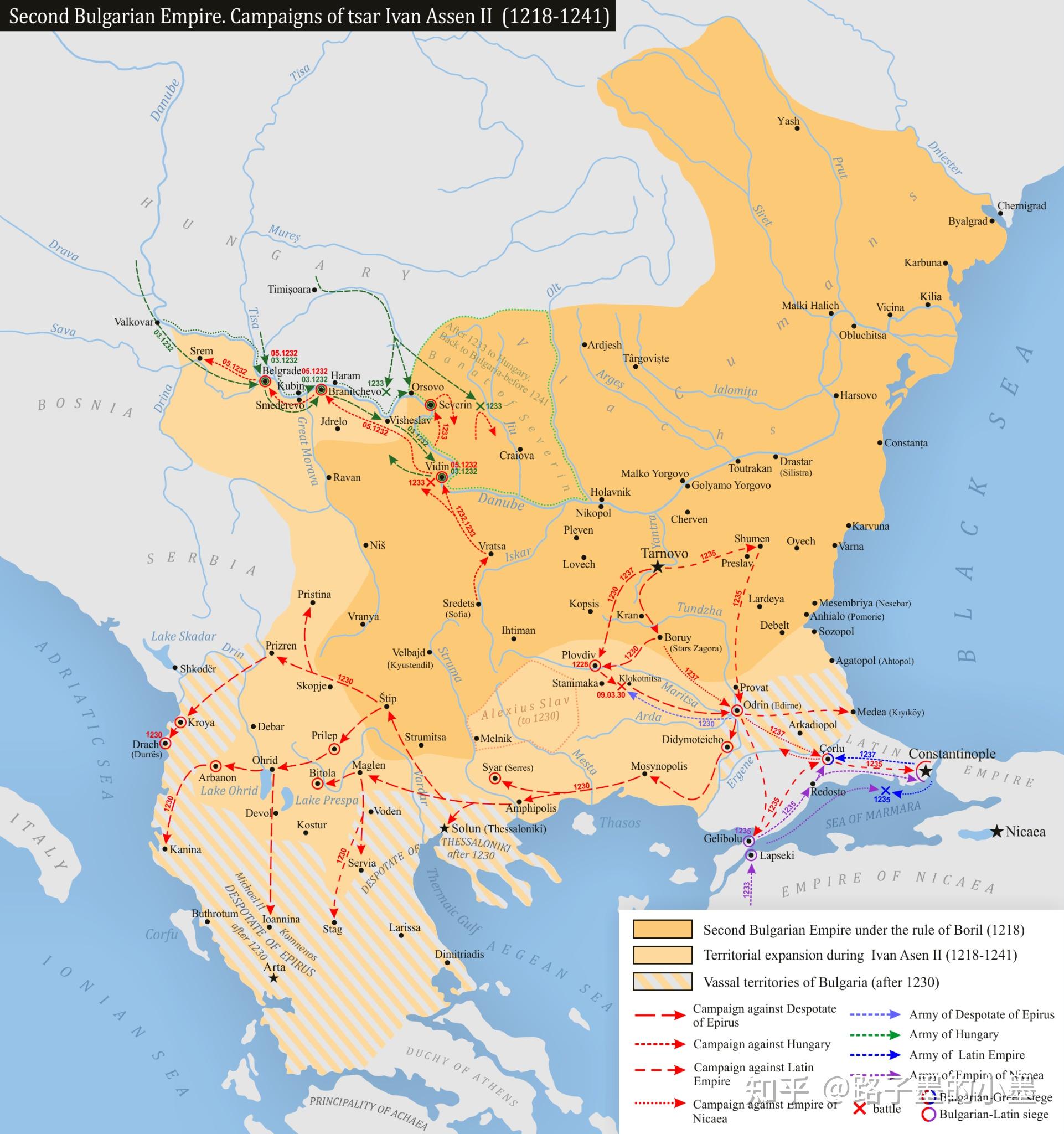 保加利亚帝国地图图片