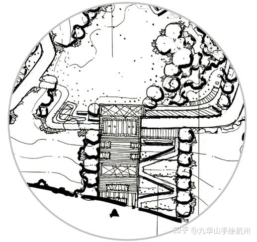 矿坑公园快题图片