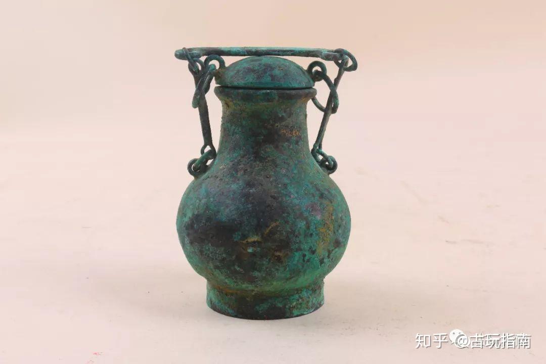 商周時期 古銅器 秘藏 【 青銅 人面提梁壺 恭請供奉 風水置物】