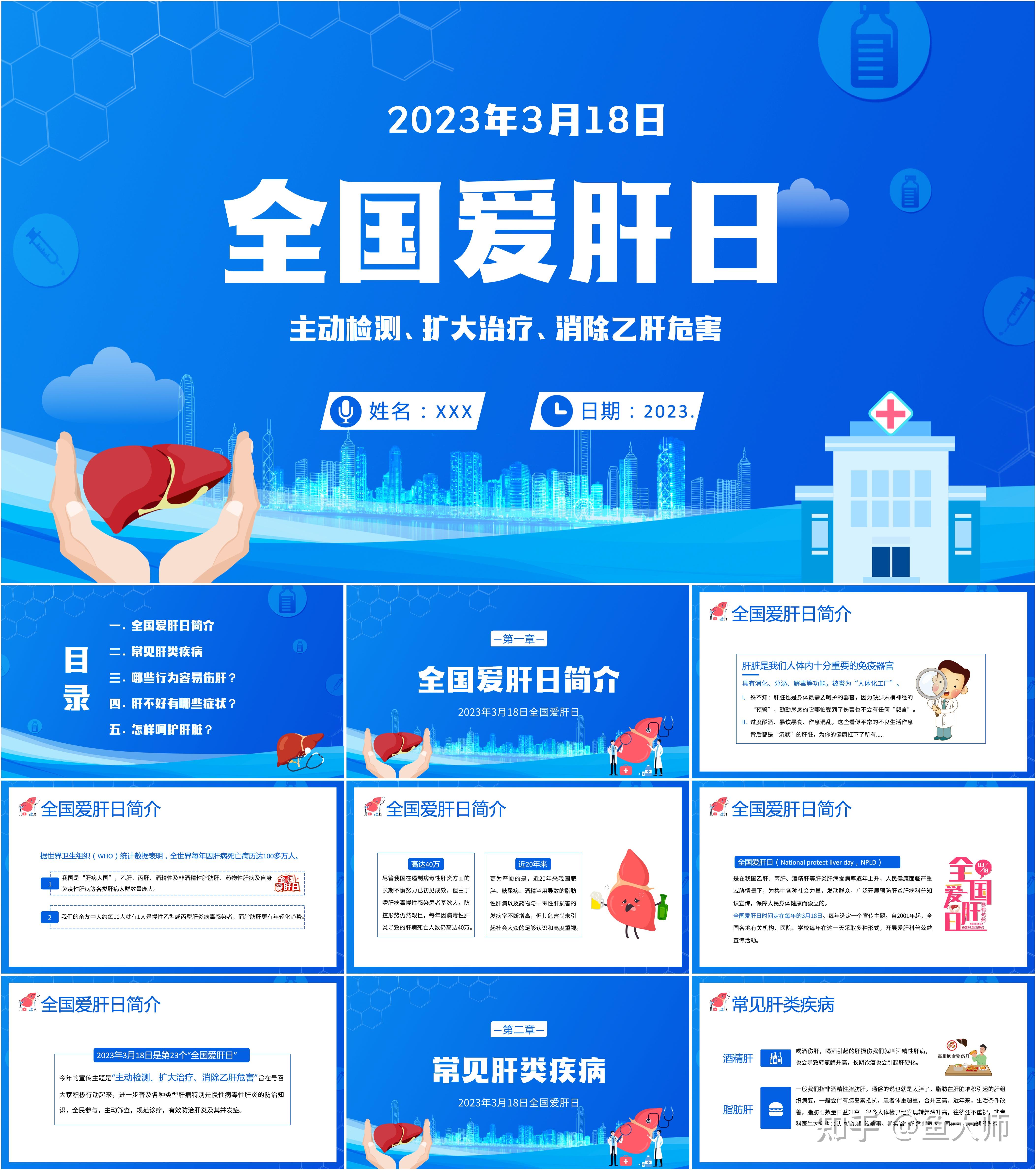 最新14套全国爱肝日PPT课件！ - 知乎