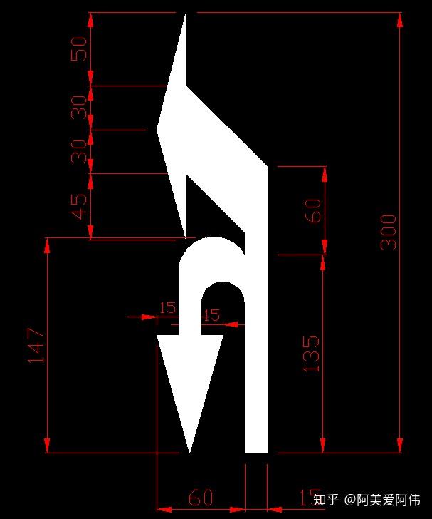 国标交通标线导向箭头的标准尺寸