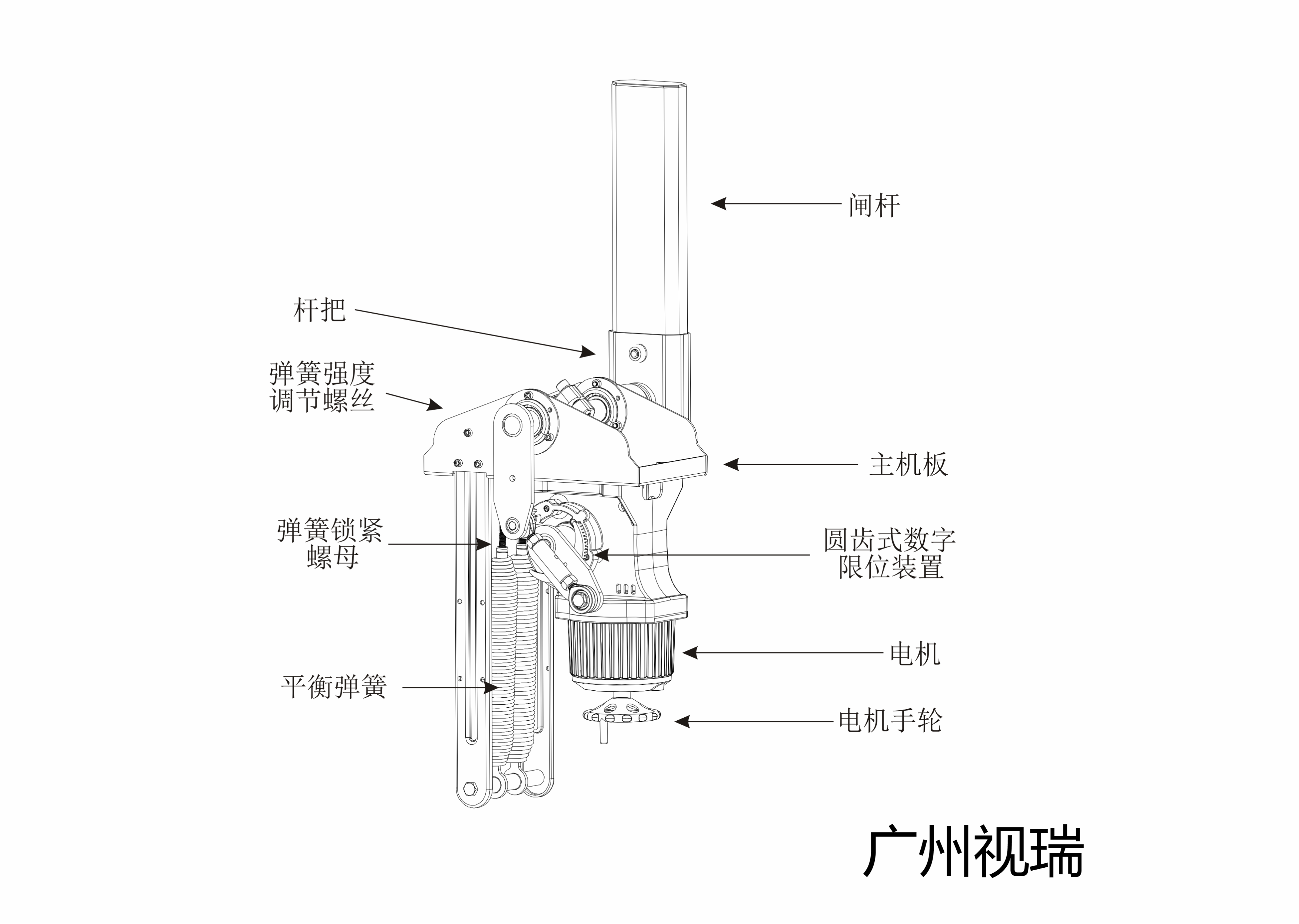 道闸工作原理图图片