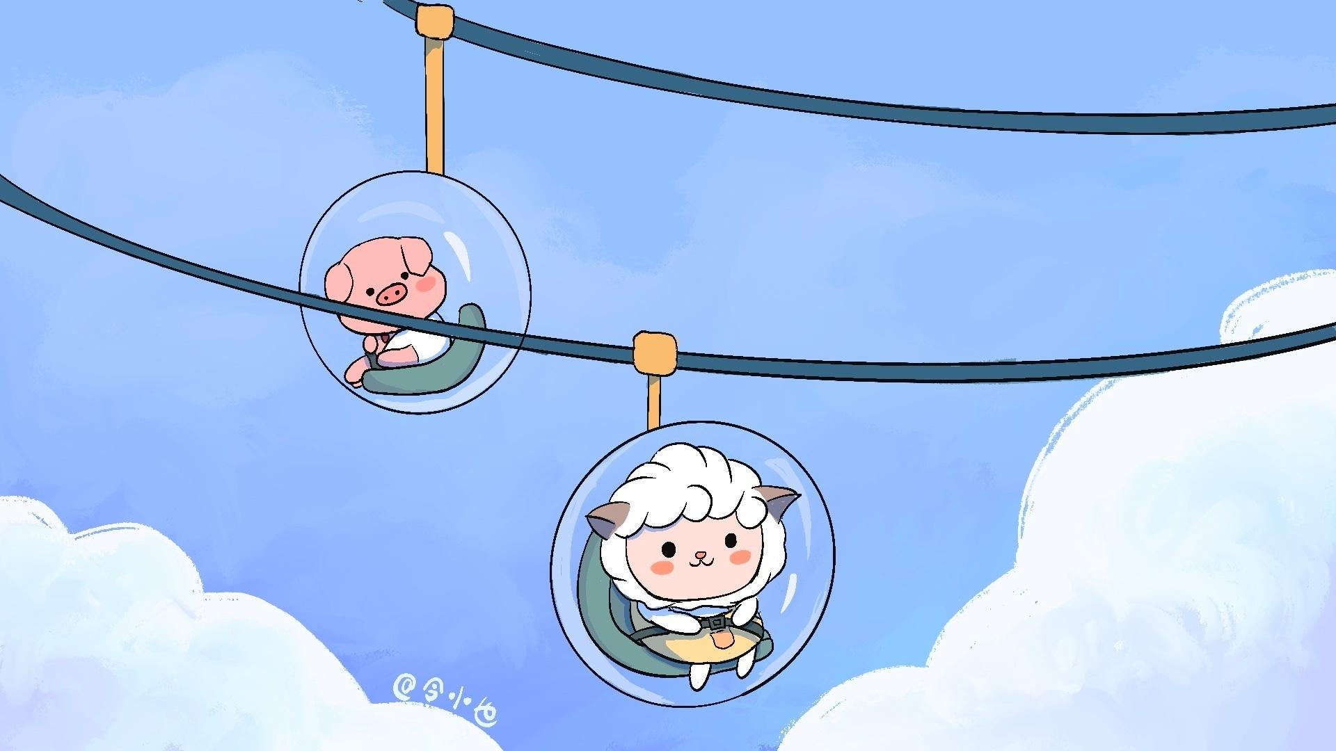 电脑壁纸卡通可爱电脑壁纸