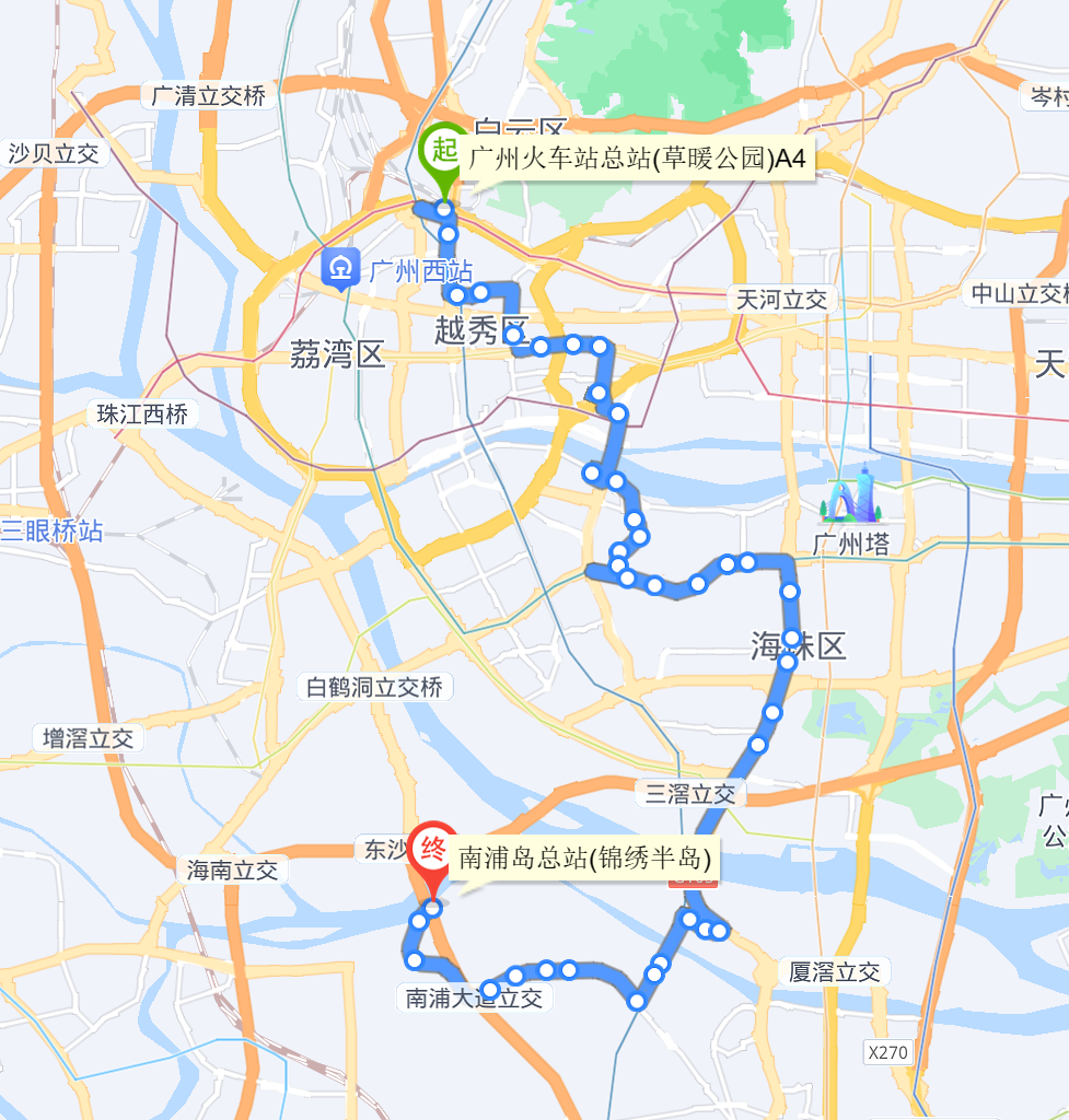 广州b4公交车线路图图片