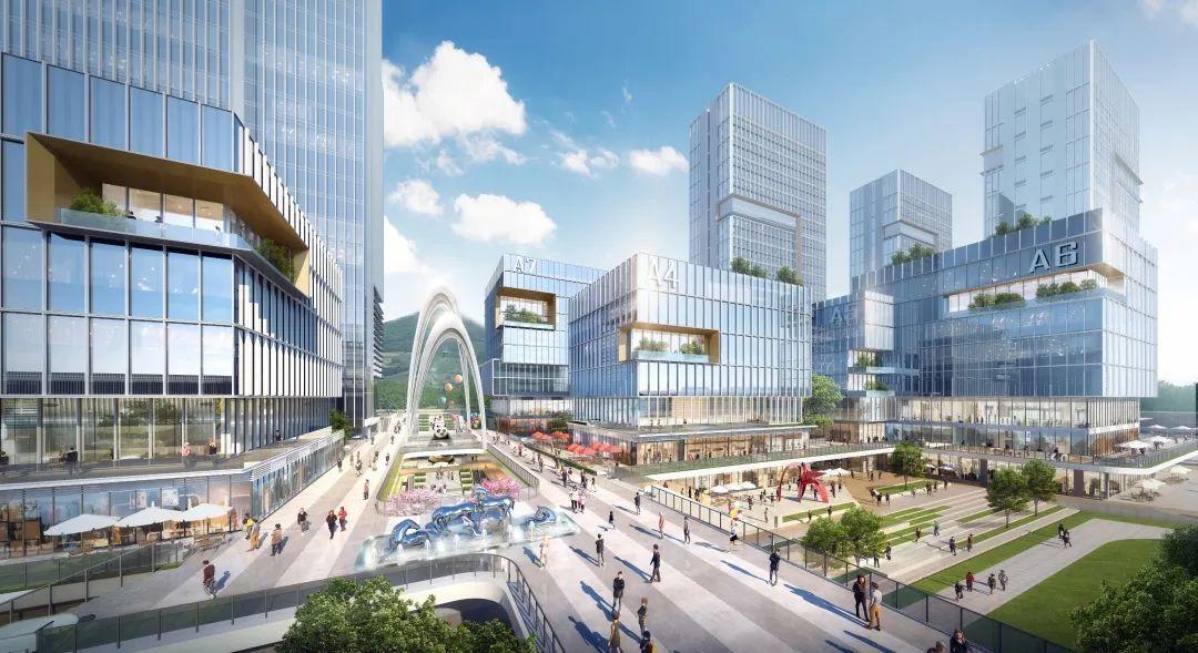 封顶完工中新广州知识城产业聚集服务中心狂刷项目建设进度条