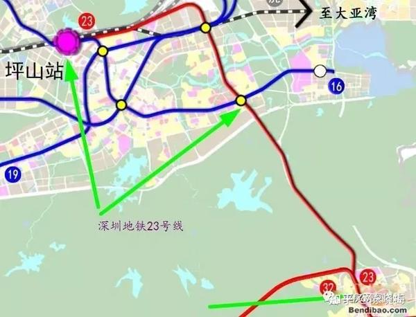 深圳地铁线路图（最详细，1-33号线），附高铁与城际线路图，持续更新  第45张