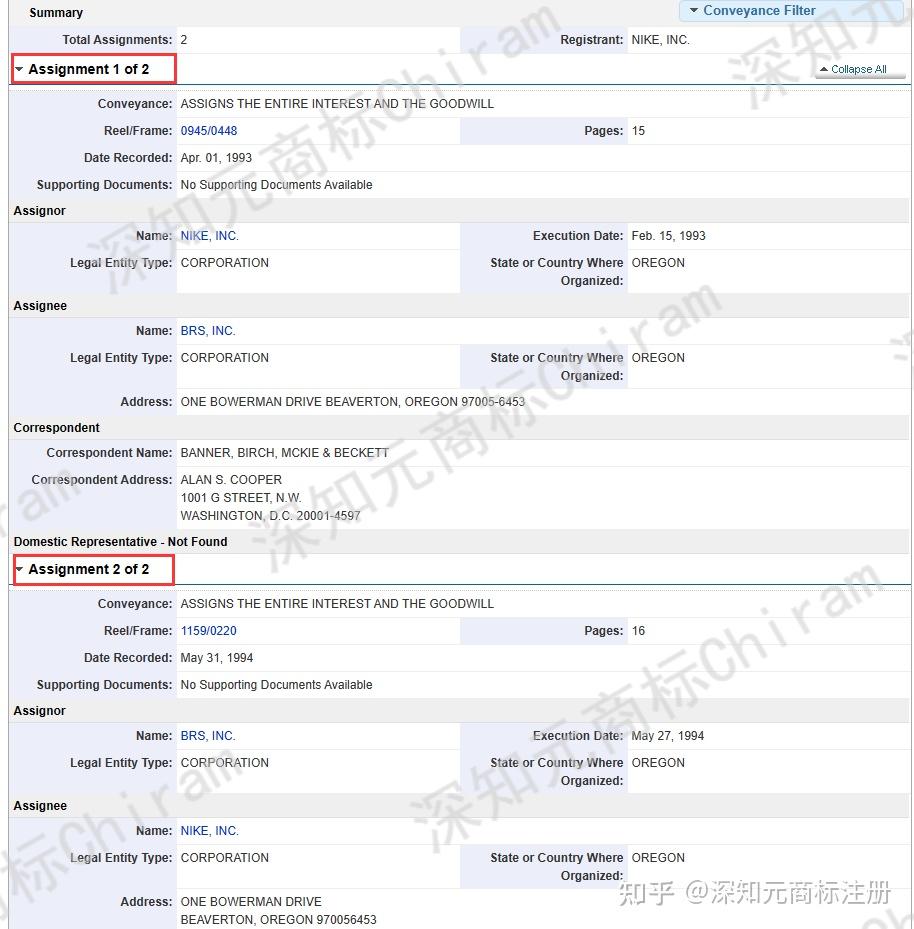 如何查询美国商标转让记录？ - 知乎