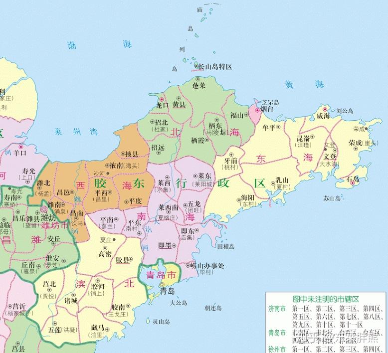 胶东半岛历史地图(九):新中国 - 知乎