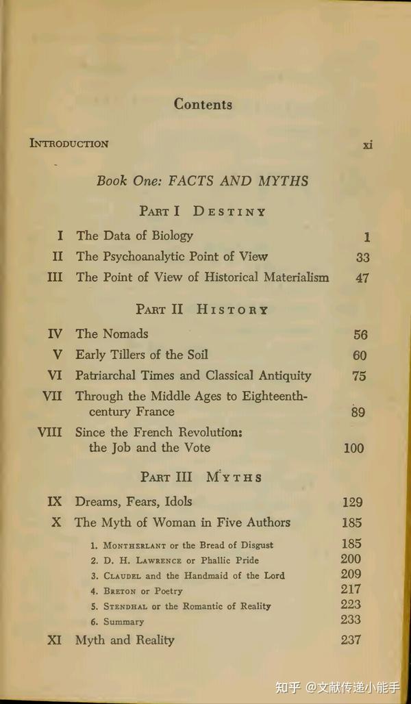 西蒙娜·德·波伏娃,第二性,英文版,The second sex by Beauvoir, Simone de, 1953 - 知乎