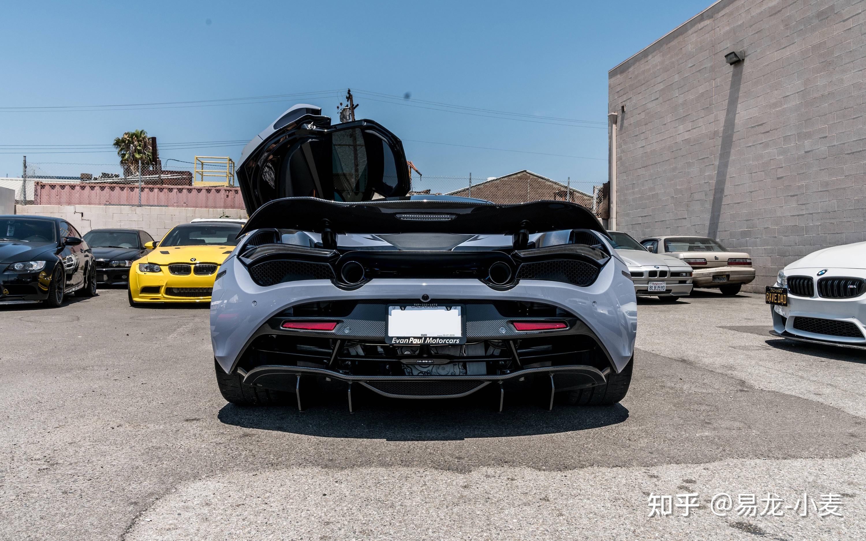 迈凯伦720s改装vorsteiner碳纤维包围前铲后唇侧裙尾翼上车行走的回头