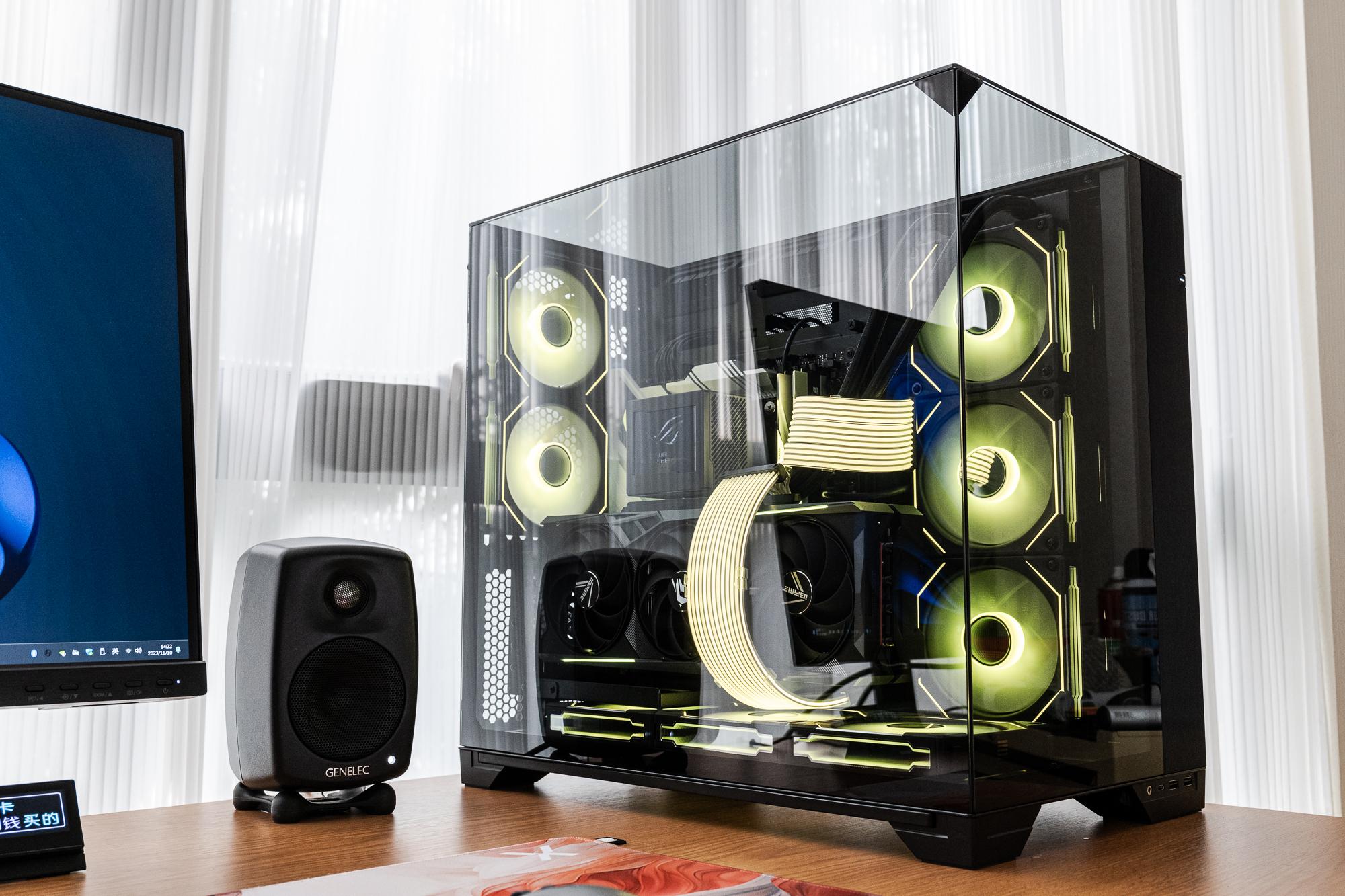 联力海景房机箱为什么建议你选这台o11vision华硕吹雪s七彩虹rtx4080