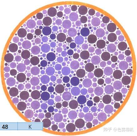 征兵辨色力测试图图片