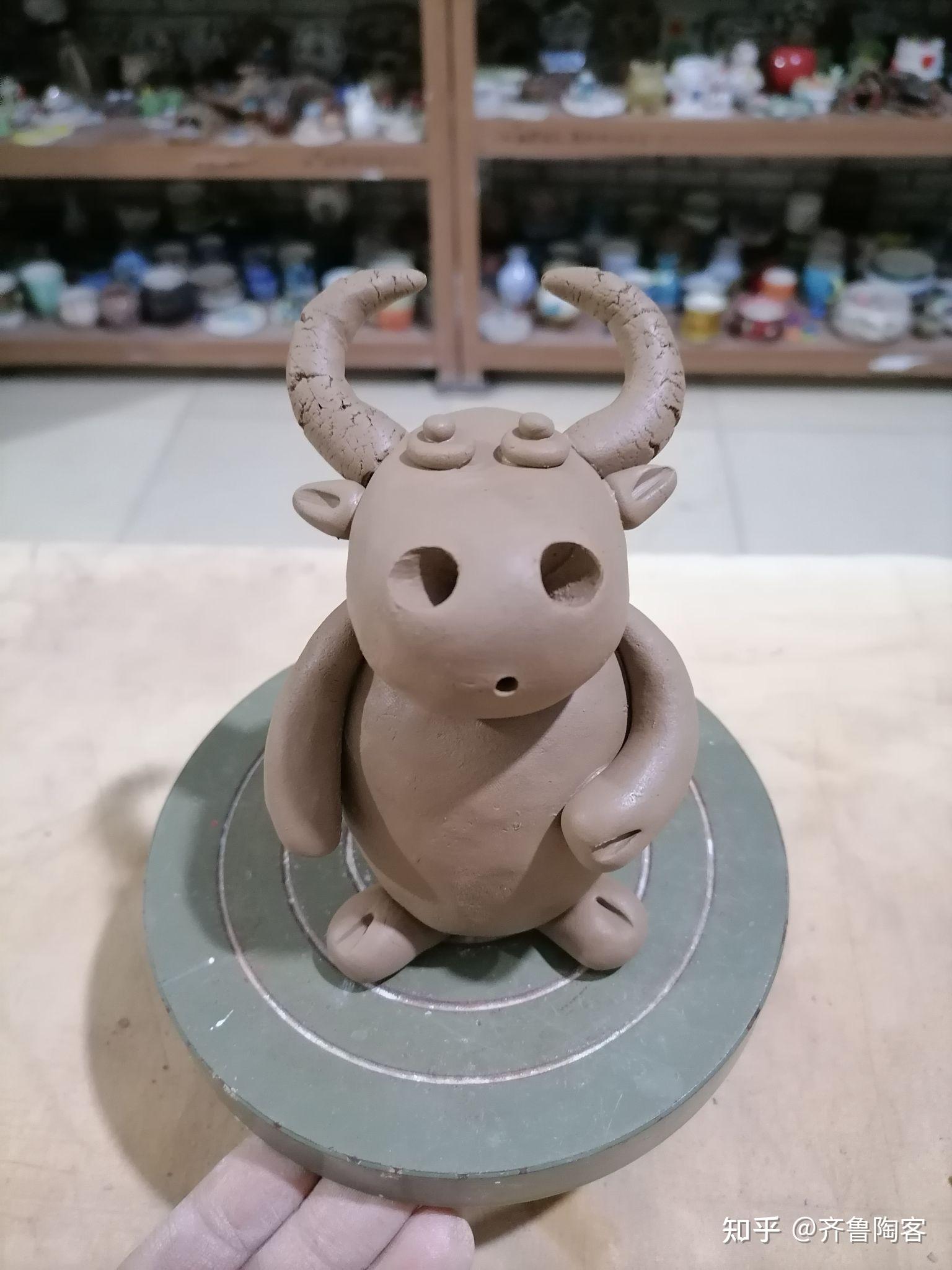 动物造型的陶瓷小摆件 - 普象网