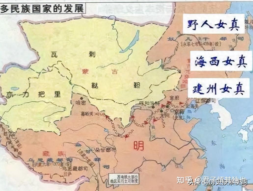 建州女真寇边示意图