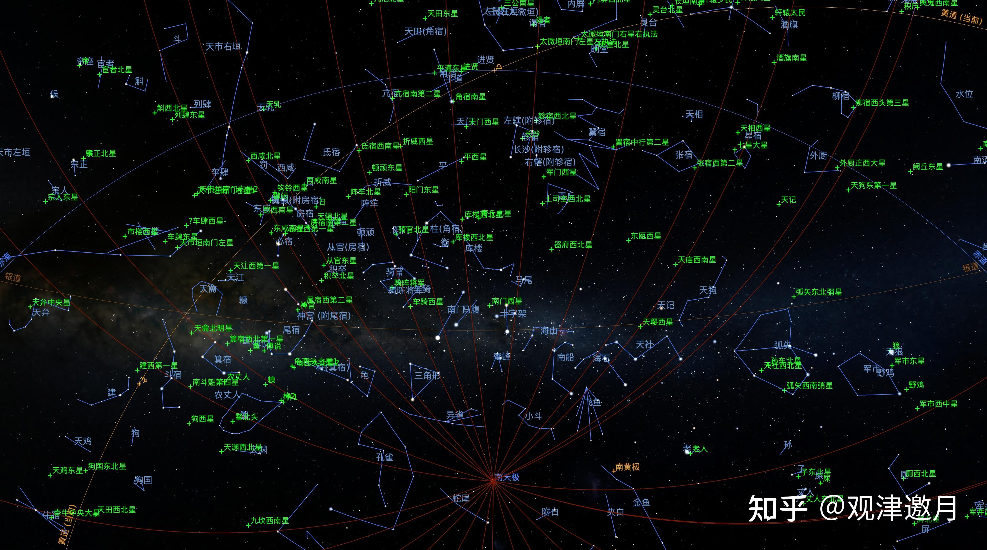 这个是模仿一些全天星图做的