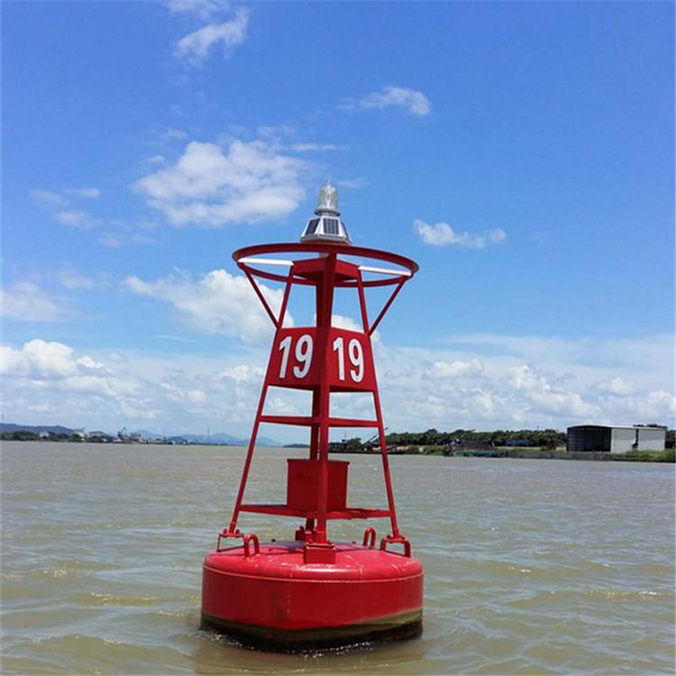 非钢制海域界线浮标pe水上警示灯浮标